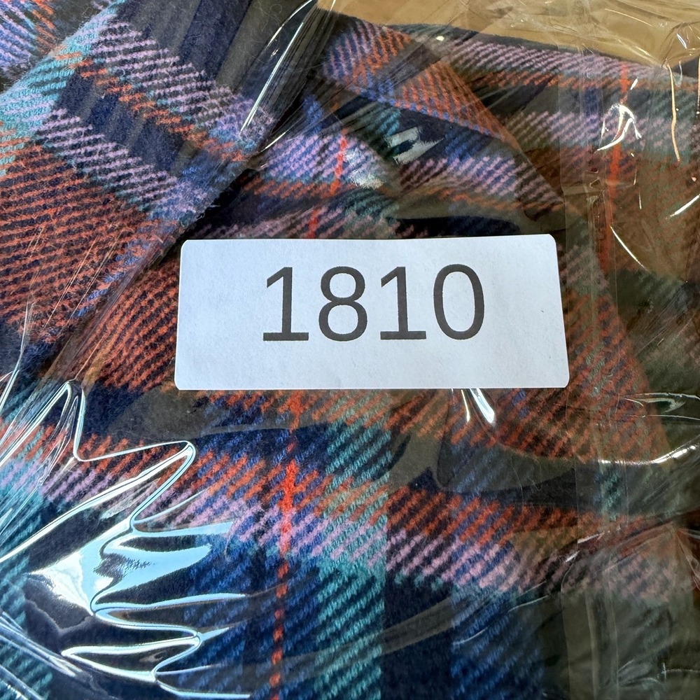 Cotopaxi Flannel Shirt Large Blue Orange Plaid Excellent Organic Cotton (1810) - Picture 7 of 7